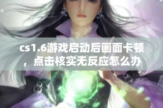 cs1.6游戏启动后画面卡顿，点击核实无反应怎么办