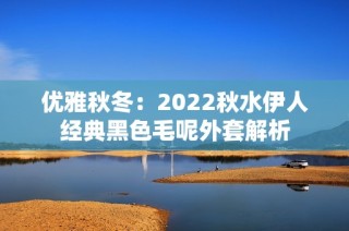 优雅秋冬：2022秋水伊人经典黑色毛呢外套解析