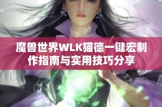 魔兽世界WLK猫德一键宏制作指南与实用技巧分享