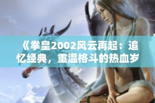《拳皇2002风云再起：追忆经典，重温格斗的热血岁月》