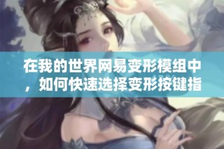 在我的世界网易变形模组中，如何快速选择变形按键指南