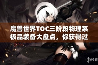 魔兽世界TOC三阶段物理系极品装备大盘点，你获得过哪些？