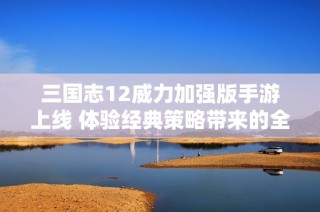 三国志12威力加强版手游上线 体验经典策略带来的全新乐趣与挑战