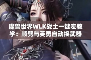 魔兽世界WLK战士一键宏教学：顺劈与英勇自动换武器技巧分享