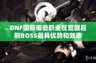 DNF国服哪些职业在觉醒后刷BOSS最具优势和效率