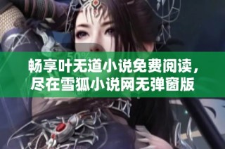 畅享叶无道小说免费阅读，尽在雪狐小说网无弹窗版