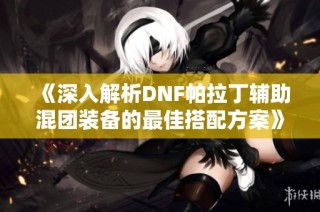《深入解析DNF帕拉丁辅助混团装备的最佳搭配方案》