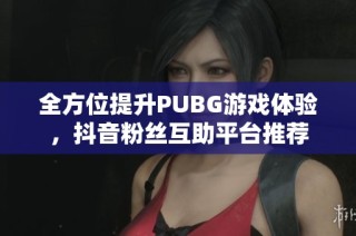 全方位提升PUBG游戏体验，抖音粉丝互助平台推荐