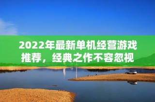 2022年最新单机经营游戏推荐，经典之作不容忽视
