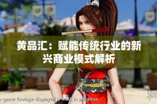 黄品汇：赋能传统行业的新兴商业模式解析