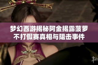 梦幻西游揭秘阿金揭露菠萝不打假赛真相与阻击事件