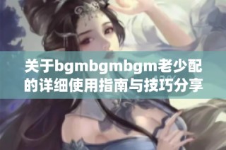 关于bgmbgmbgm老少配的详细使用指南与技巧分享