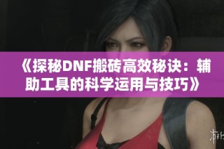 《探秘DNF搬砖高效秘诀：辅助工具的科学运用与技巧》