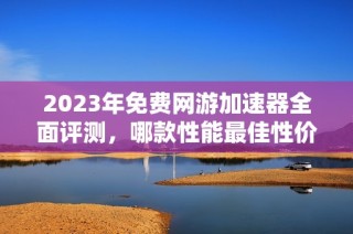 2023年免费网游加速器全面评测，哪款性能最佳性价比超高即将揭晓