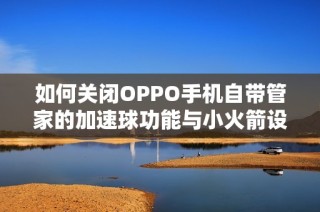 如何关闭OPPO手机自带管家的加速球功能与小火箭设置指南