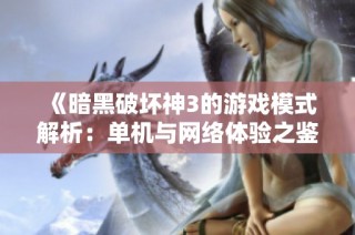 《暗黑破坏神3的游戏模式解析：单机与网络体验之鉴》