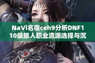 NaVi名宿ceh9分析DNF110级旅人职业流派选择与沉默开发者的看法