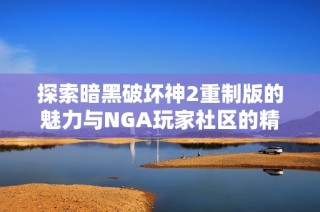 探索暗黑破坏神2重制版的魅力与NGA玩家社区的精彩互动