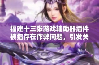福建十三张游戏辅助器插件被指存在作弊问题，引发关注