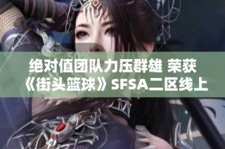 绝对值团队力压群雄 荣获《街头篮球》SFSA二区线上赛桂冠