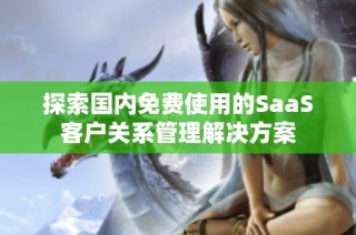 探索国内免费使用的SaaS客户关系管理解决方案