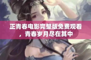 正青春电影完整版免费观看，青春岁月尽在其中