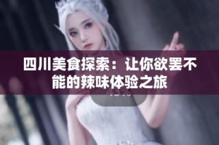 四川美食探索：让你欲罢不能的辣味体验之旅