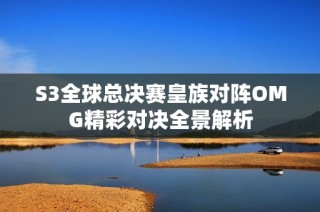 S3全球总决赛皇族对阵OMG精彩对决全景解析