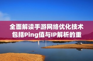 全面解读手游网络优化技术包括Ping值与IP解析的重要性与影响
