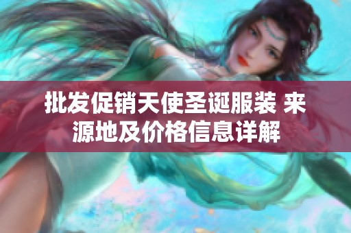 批发促销天使圣诞服装 来源地及价格信息详解