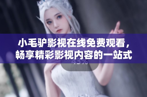 小毛驴影视在线免费观看，畅享精彩影视内容的一站式平台