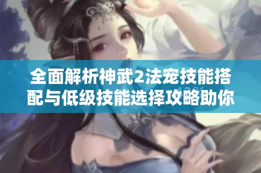 全面解析神武2法宠技能搭配与低级技能选择攻略助你轻松取胜