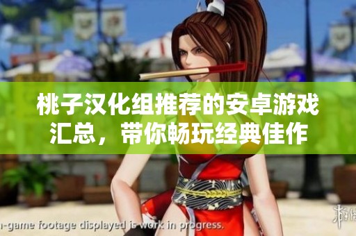 桃子汉化组推荐的安卓游戏汇总，带你畅玩经典佳作