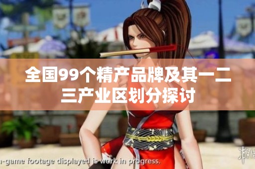 全国99个精产品牌及其一二三产业区划分探讨