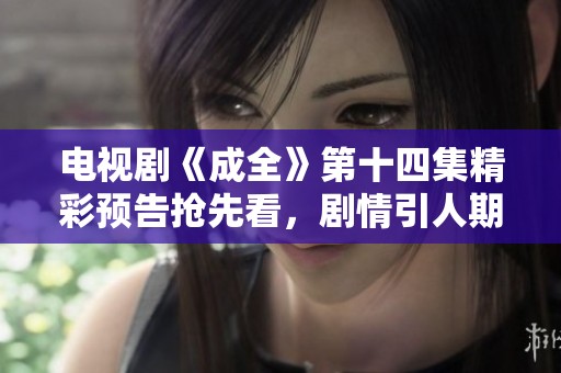电视剧《成全》第十四集精彩预告抢先看，剧情引人期待