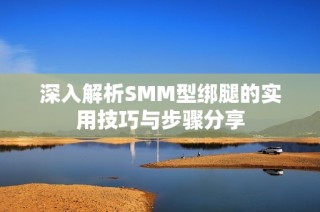 深入解析SMM型绑腿的实用技巧与步骤分享