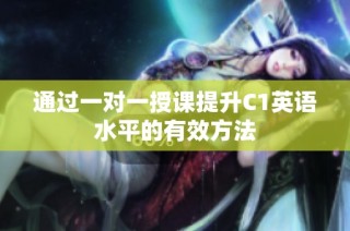 通过一对一授课提升C1英语水平的有效方法