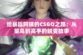 给暴躁阿姨的CSGO之路：从菜鸟到高手的蜕变故事