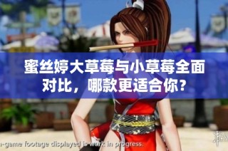 蜜丝婷大草莓与小草莓全面对比，哪款更适合你？