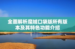全面解析魔域口袋版所有版本及其特色功能介绍