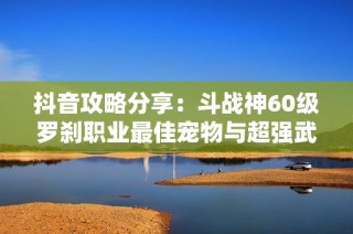 抖音攻略分享：斗战神60级罗刹职业最佳宠物与超强武器组合分析