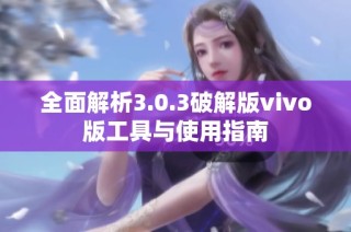 全面解析3.0.3破解版vivo版工具与使用指南