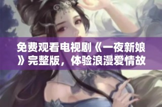 免费观看电视剧《一夜新娘》完整版，体验浪漫爱情故事