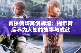 青楼传媒再创辉煌：揭示背后不为人知的故事与成就