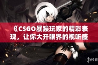 《CSGO暴躁玩家的精彩表现，让你大开眼界的视听盛宴》