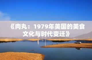 《肉丸：1979年美国的美食文化与时代变迁》