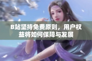 B站坚持免费原则，用户权益将如何保障与发展