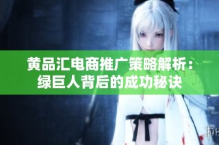 黄品汇电商推广策略解析：绿巨人背后的成功秘诀