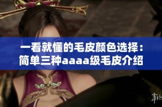 一看就懂的毛皮颜色选择：简单三种aaaa级毛皮介绍