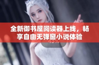 全新御书屋阅读器上线，畅享自由无弹窗小说体验